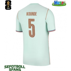 Frankrike Jules Kounde #5 Bortatröja VM 2026 Kortärmad